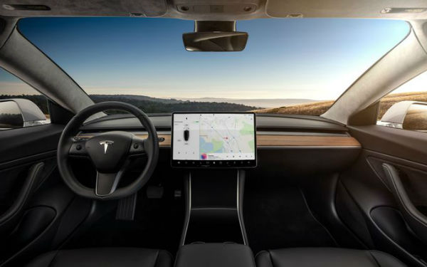 tesla model 3 2021 interior